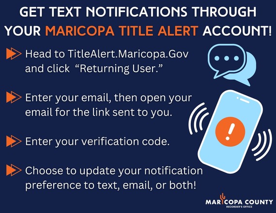 Have you signed up for Maricopa Title Alert?